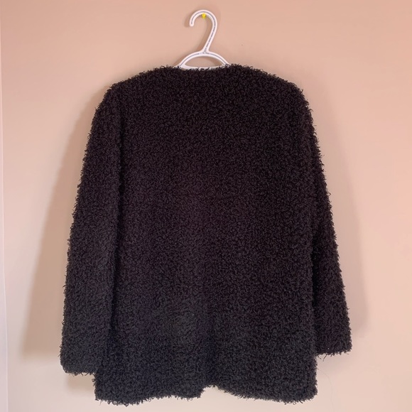 H&M fuzzy black cardigan, size medium - Picture 3 of 3